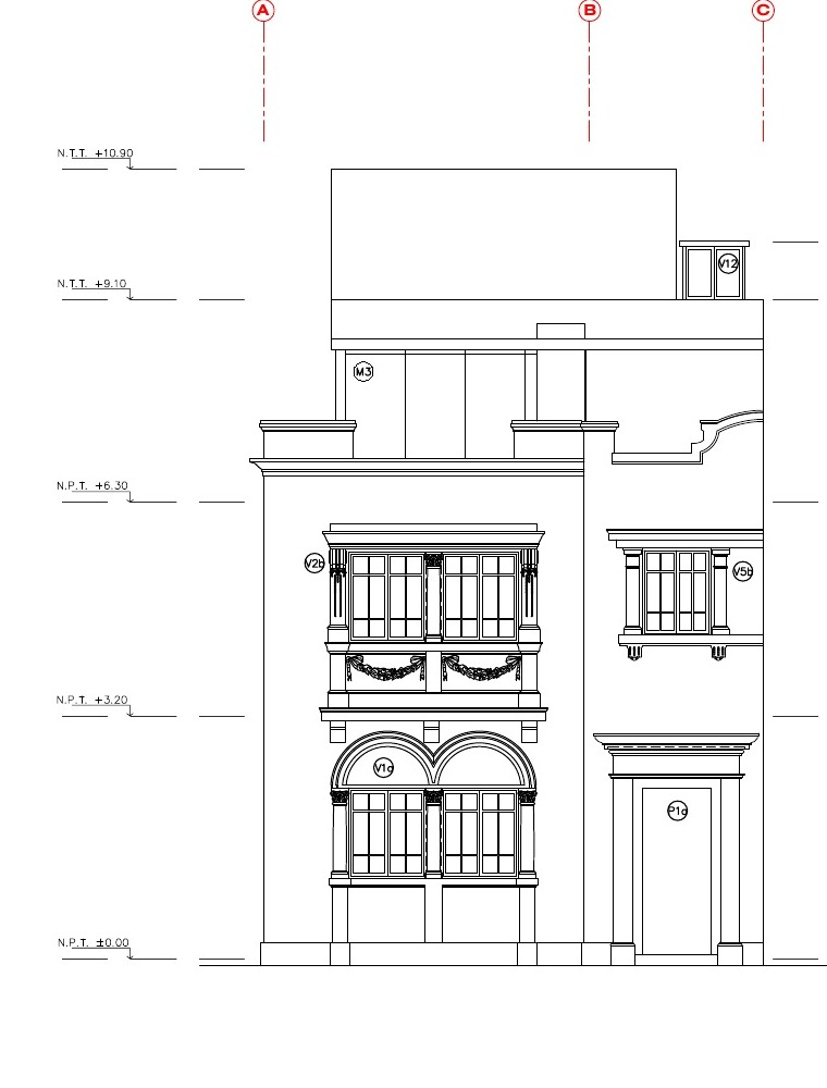 Chalet 25 · Quinta Prado, elevación de propuesta